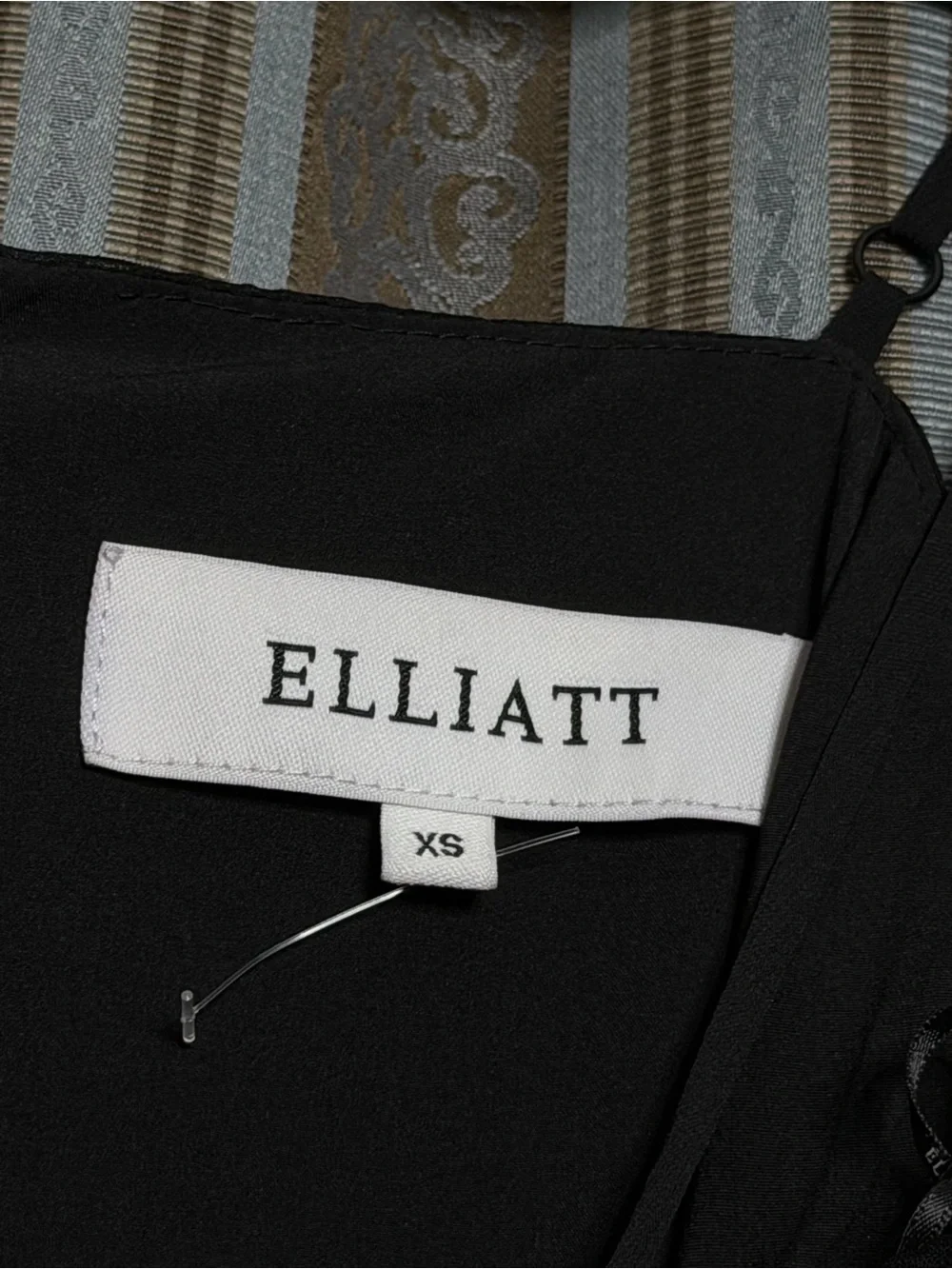 ELLIATT Moss Tiered Embellished Gown in Black